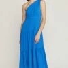 She She Boutique CLOTHING One Shoulder Dress - Cobalt Blue