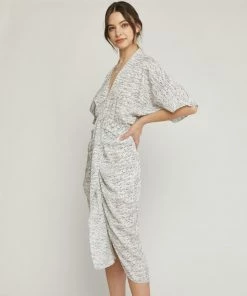 She She Boutique V-Neck Midi Dress - Ivory 7 She She Boutique V-Neck Midi Dress - Ivory