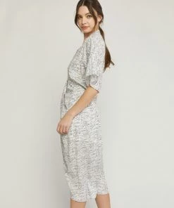 She She Boutique V-Neck Midi Dress - Ivory 8 She She Boutique V-Neck Midi Dress - Ivory