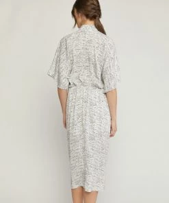 She She Boutique V-Neck Midi Dress - Ivory 9 She She Boutique V-Neck Midi Dress - Ivory