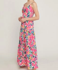 She She Boutique Floral Maxi Dress - Ivory Multi CLOTHING