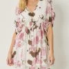 She She Boutique NEW ARRIVALS Abstract Print Dress - Ivory