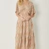 She She Boutique Zebra Print Maxi Dress - Camel