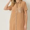 She She Boutique Color Block Dress - Camel NEW ARRIVALS