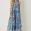She She Boutique Floral Maxi Dress - Blue