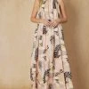 She She Boutique NEW ARRIVALS Printed Maxi Dress - Taupe/Black