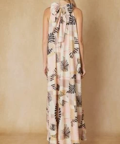 She She Boutique NEW ARRIVALS Printed Maxi Dress - Taupe/Black