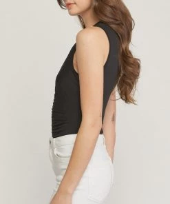 She She Boutique Sleeveless Bodysuit - Black