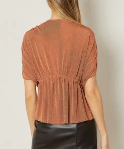 She She Boutique V-Neck Top - Black OR Spice 13 She She Boutique V-Neck Top - Black OR Spice