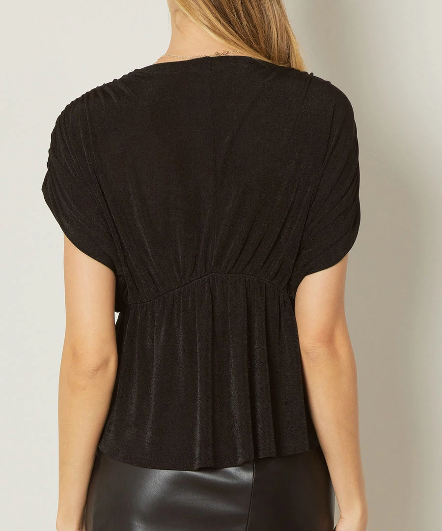 She She Boutique V-Neck Top - Black OR Spice 10 She She Boutique V-Neck Top - Black OR Spice