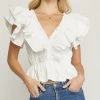 She She Boutique Ruffled Top - Off White