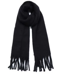 She She Boutique ACCESSORIES Blanket Scarf- Black- FINAL SALE