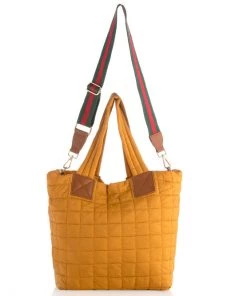 She She Boutique HANDBAGS Ezra Nylon Tote Bag - Honey