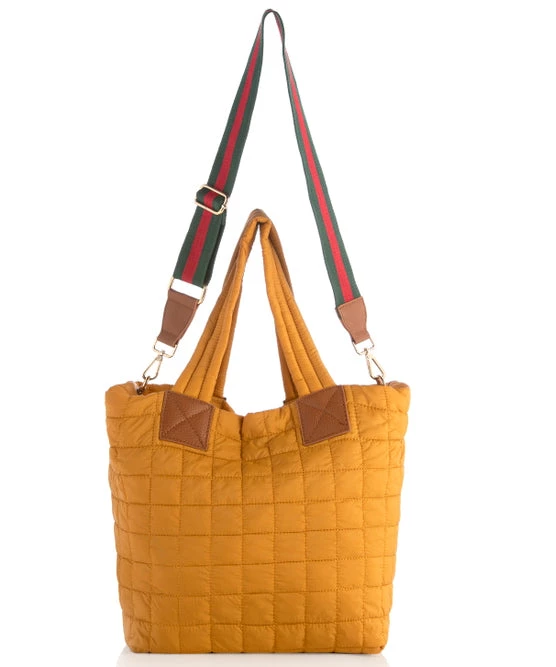 She She Boutique HANDBAGS Ezra Nylon Tote Bag - Honey 3 She She Boutique HANDBAGS Ezra Nylon Tote Bag - Honey
