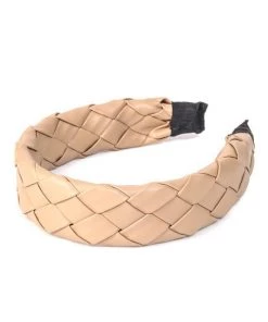 She She Boutique Braided Headband - Brown Or Ivory