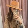She She Boutique Double Buckle Band Hat - Khaki ACCESSORIES
