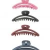 She She Boutique Curved Cutout Hair Claw Clip - Pink, Black, Burgundy OR Navy ACCESSORIES