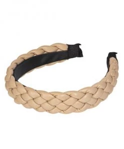 She She Boutique ACCESSORIES Skinny Braided Headband -Black OR Ivory