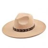 She She Boutique Fedora Hat With Studded Accent Band