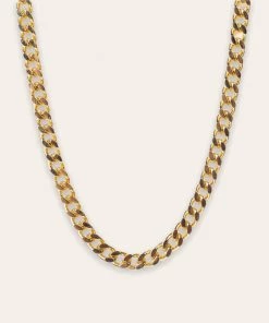 She She Boutique Undone Gold Necklace - Flat Curb, Rope, Crescent, Evil Eye, Flower, Heart, Medallion, Star Medallion OR Star Tag JEWELRY