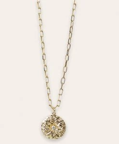 She She Boutique Undone Gold Necklace - Flat Curb, Rope, Crescent, Evil Eye, Flower, Heart, Medallion, Star Medallion OR Star Tag JEWELRY