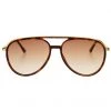 She She Boutique ACCESSORIES Freyrs Fulton Aviator Sunglasses - Tortoise