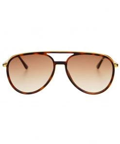She She Boutique ACCESSORIES Freyrs Fulton Aviator Sunglasses - Tortoise