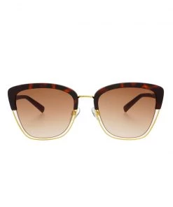She She Boutique Freyrs Iris Sunglasses - Tortoise/Brown Lens