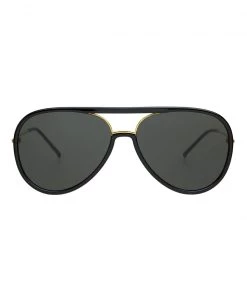 She She Boutique ACCESSORIES Freyrs Shay Avaitor Sunglasses- Black