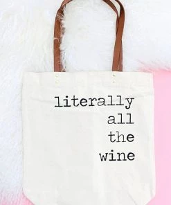 She She Boutique Canvas Tote Bag - All The Wine GIFTS