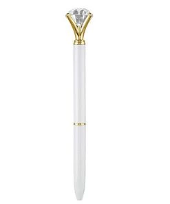 She She Boutique GIFTS Gem Pen - Gold, Pink, Polka Dot, Rose Gold, Silver, White, Stripe OR Ivory/Gold Dot