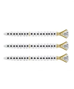She She Boutique GIFTS Gem Pen - Gold, Pink, Polka Dot, Rose Gold, Silver, White, Stripe OR Ivory/Gold Dot