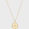 Gorjana Compass Coin Necklace - Gold JEWELRY