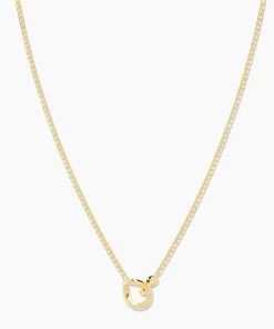 Gorjana Lou Link Interlocking Necklace - Gold JEWELRY