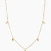 JEWELRY Gorjana Preston Mini Flutter Necklace - Gold