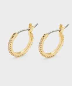 JEWELRY Gorjana Shimmer Huggies - Gold