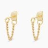 Gorjana Wilder Chain Huggies - Gold 2 Gorjana Wilder Chain Huggies - Gold