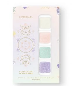 She She Boutique Moon + Gemstone 4 Cube Exfoliating Sugar Cubes GIFTS