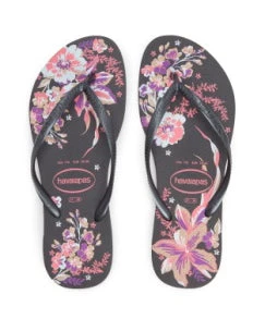 She She Boutique SHOES Havaianas Organic Flip Flips - Black