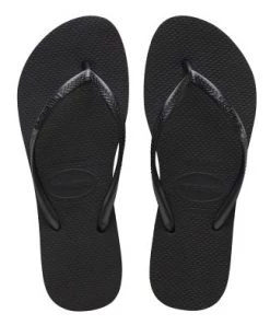 She She Boutique Havaianas Slim Flatform Flip Flops - Black