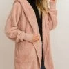 She She Boutique CLOTHING Sherpa Jacket - Mauve