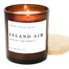 She She Boutique GIFTS 11oz Amber Jar Candle - Island Air