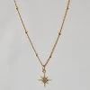 She She Boutique Starburst Choker Necklace - Gold
