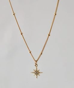 She She Boutique Starburst Choker Necklace - Gold