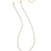 JEWELRY Kendra Scott Beaded Elisa Necklace Iridescent - Gold/Iridescent OR Silver/Gray