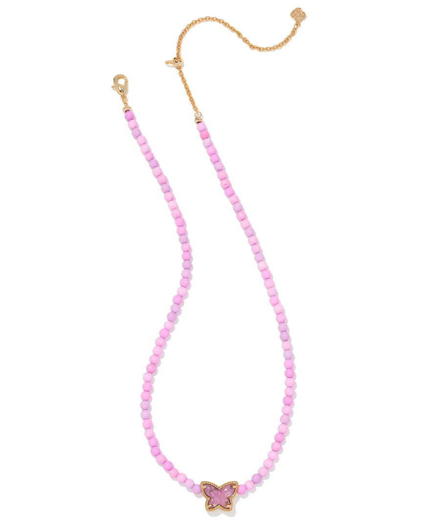 Kendra Scott Beaded Lillia Necklace - Pastel/Gold OR Lilac/Gold 5 Kendra Scott Beaded Lillia Necklace - Pastel/Gold OR Lilac/Gold