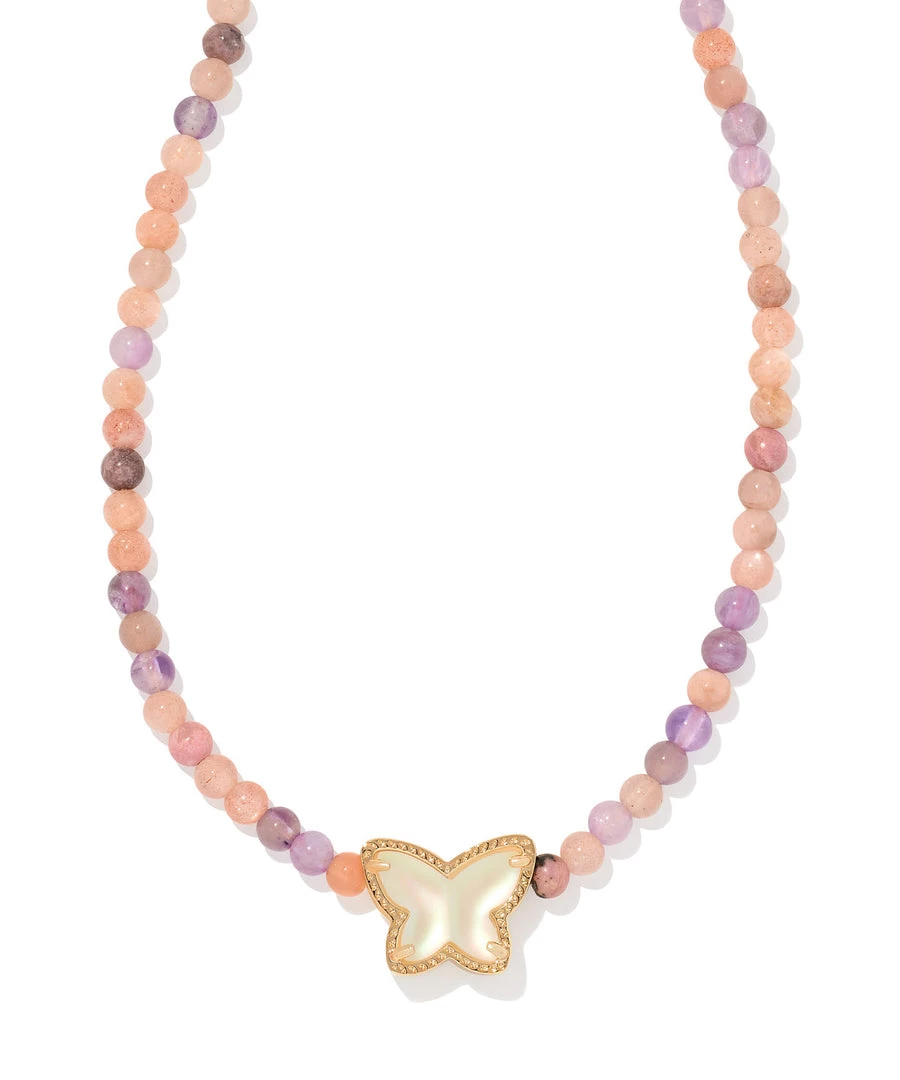 Kendra Scott Beaded Lillia Necklace - Pastel/Gold OR Lilac/Gold 4 Kendra Scott Beaded Lillia Necklace - Pastel/Gold OR Lilac/Gold