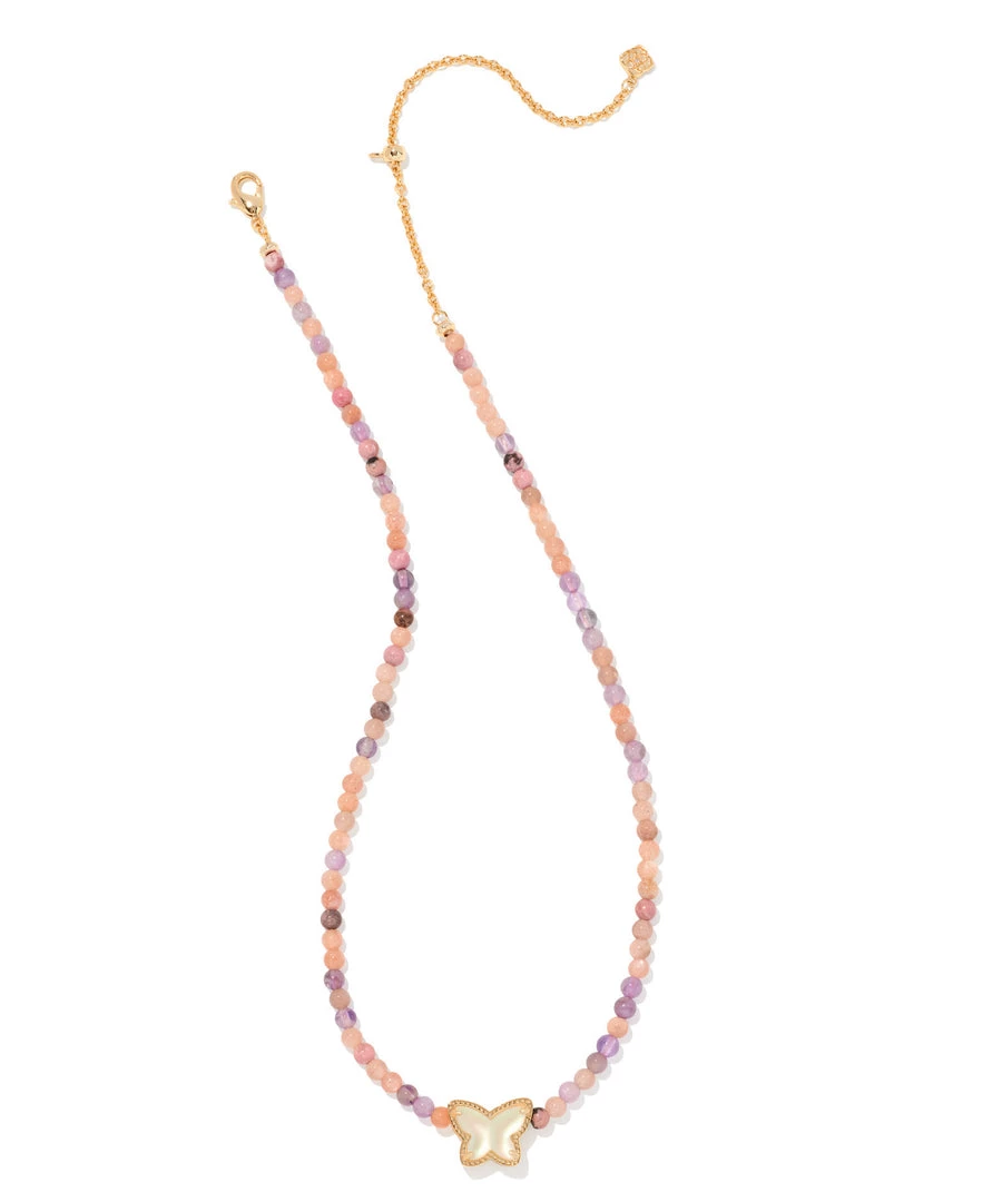 Kendra Scott Beaded Lillia Necklace - Pastel/Gold OR Lilac/Gold 3 Kendra Scott Beaded Lillia Necklace - Pastel/Gold OR Lilac/Gold