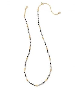 She She Boutique JEWELRY Kendra Scott Britt Choker Necklace - Gold/Red, Gold/Neutral OR Silver/Turquoise