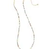 She She Boutique JEWELRY Kendra Scott Britt Choker Necklace - Gold/Red, Gold/Neutral OR Silver/Turquoise